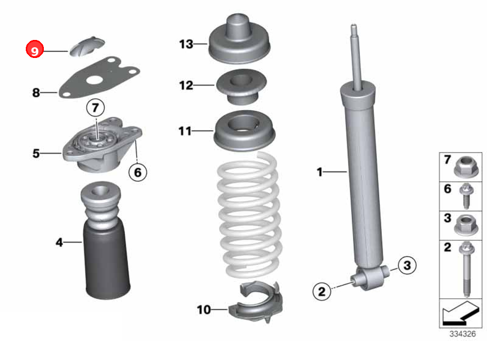 Covering cap OE 33506791708