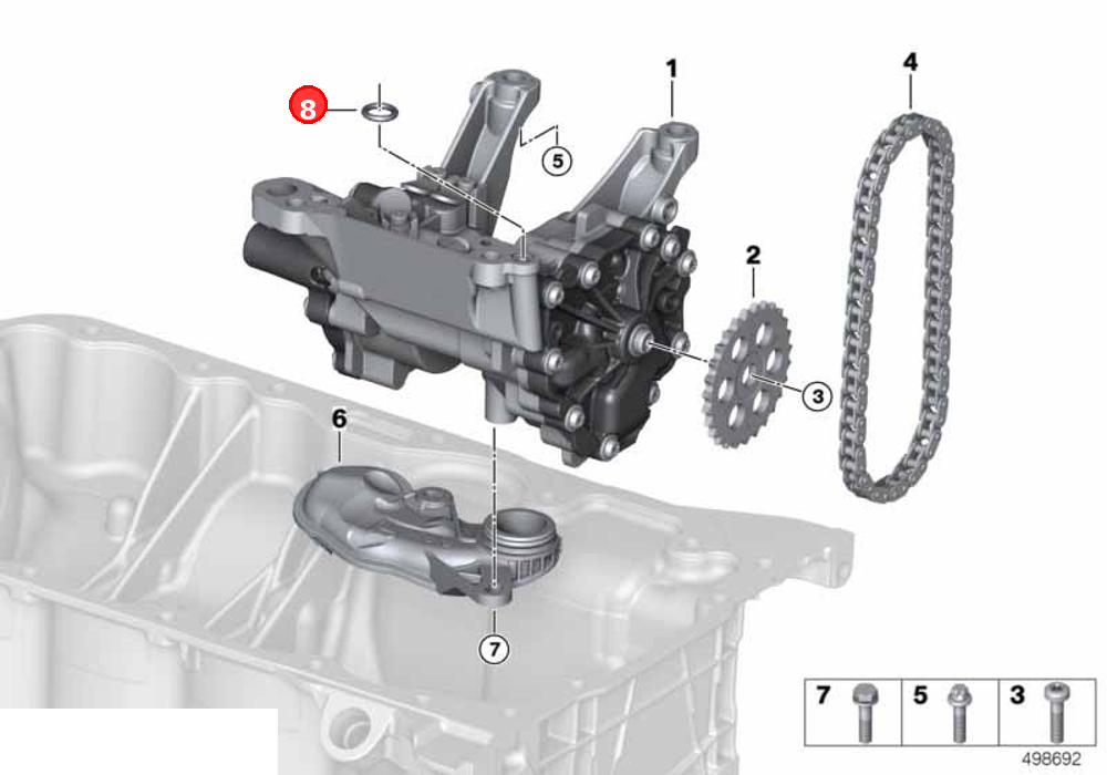Gasket ring OE 11419494956