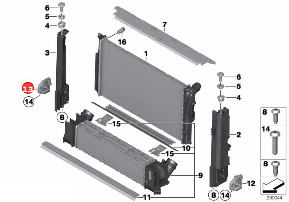Holder, module, right OE 17118620733