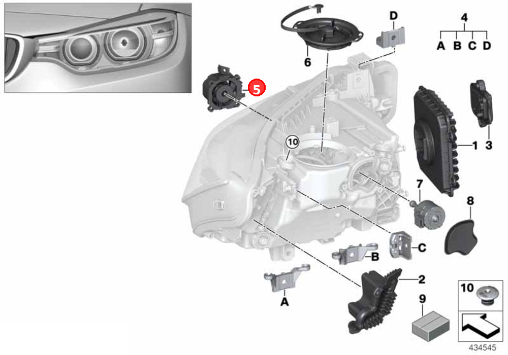 LED fan OE 63117419612