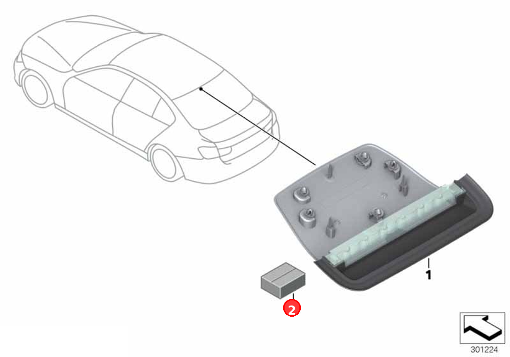 Fixing kit, clips OE 63257312498