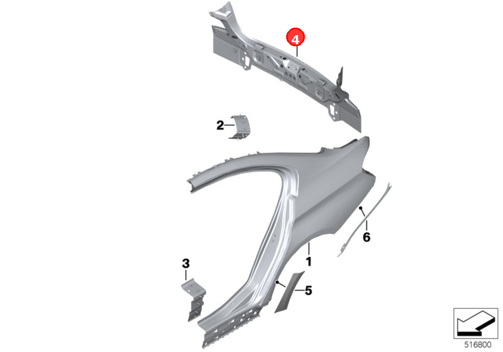 Tail trim OE 41347297994