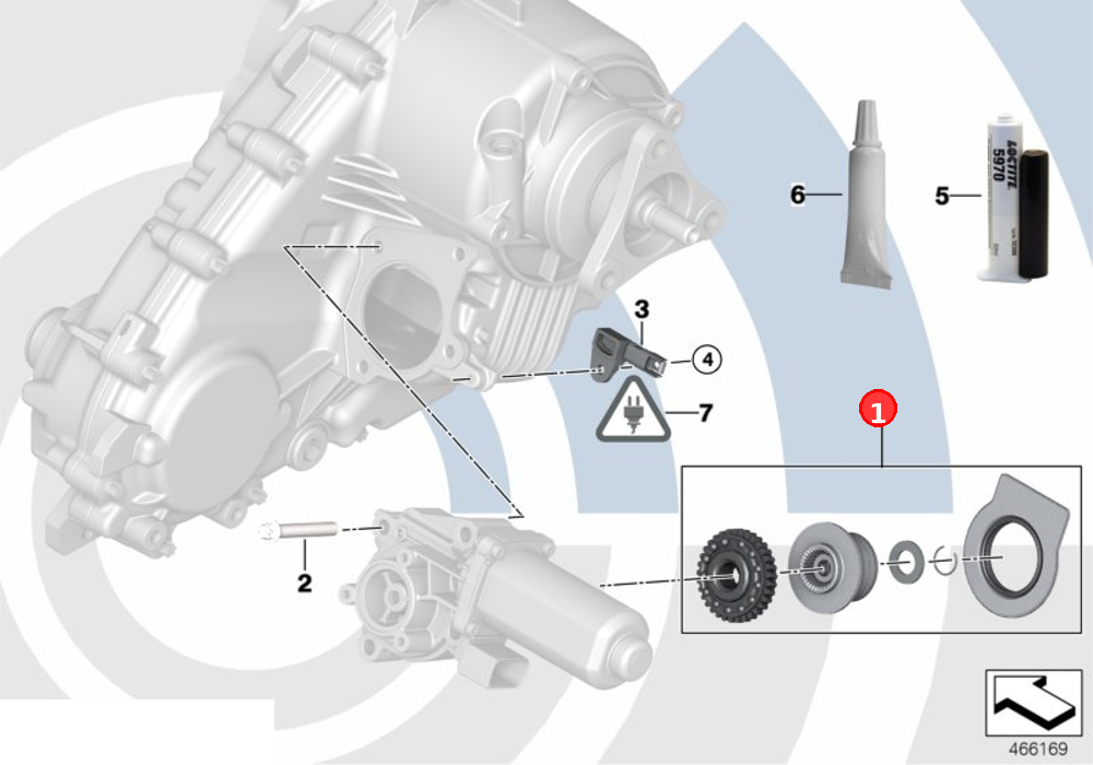 Repair kit servomotor OE 27102413711