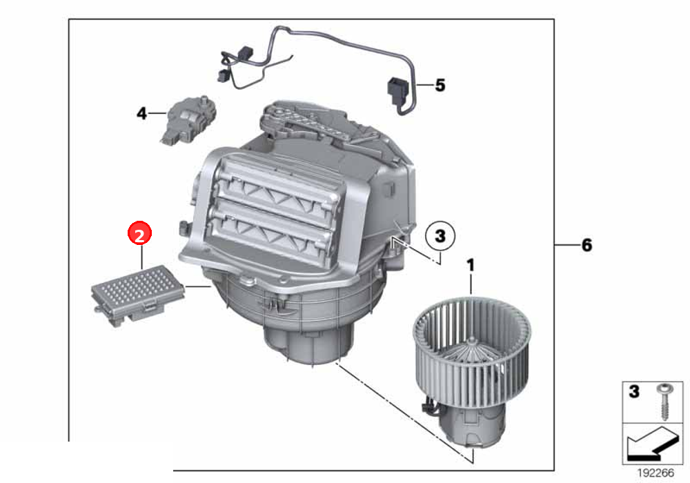 Blower regulator OE 64119355981