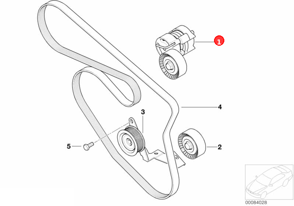 Mechanical belt tensioner OE 11287524267