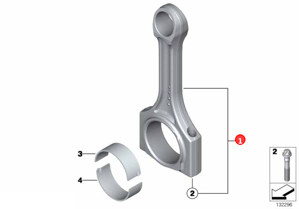 Set connecting rod OE 11247589533