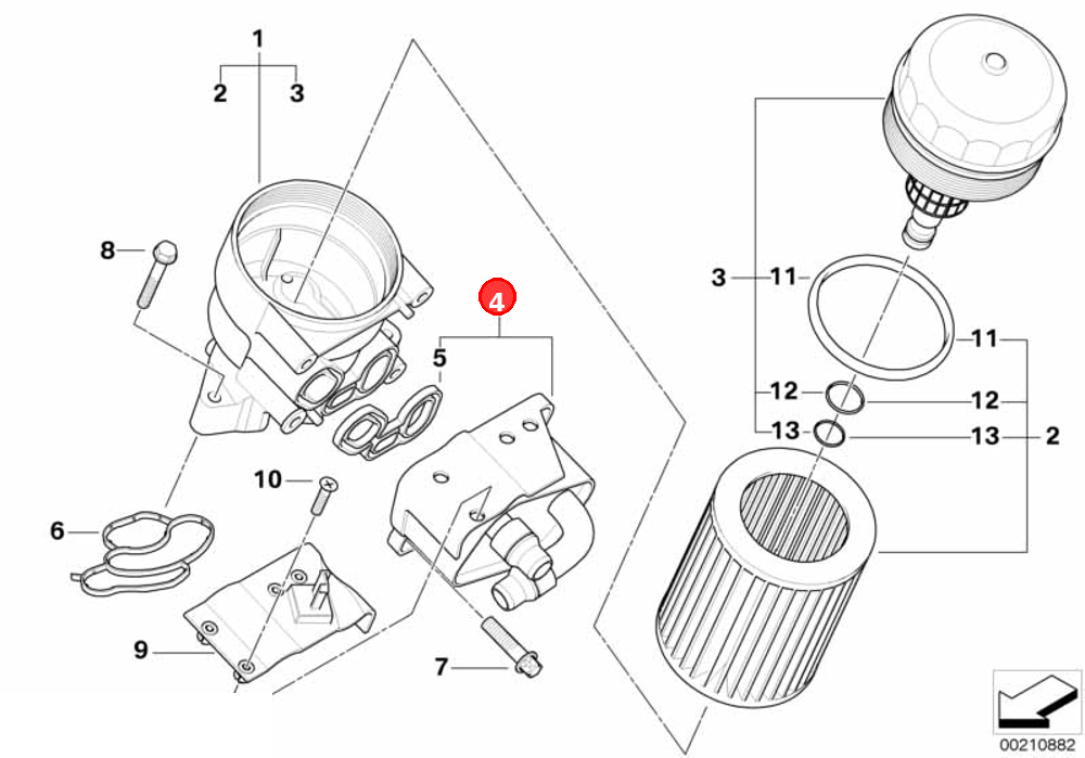 Heat exchanger OE 11427508967