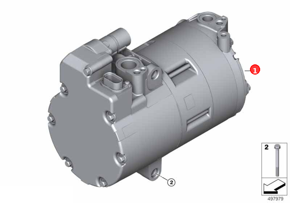 Electric A/C compressor OE 64529496106