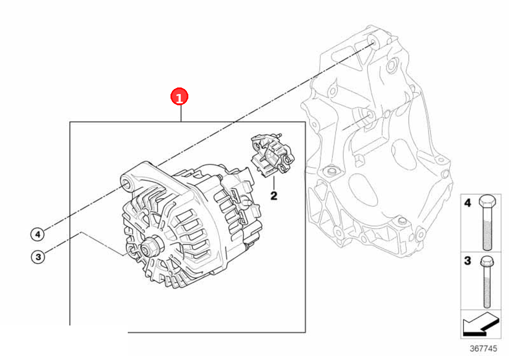 RP REMAN alternator OE 12317802619