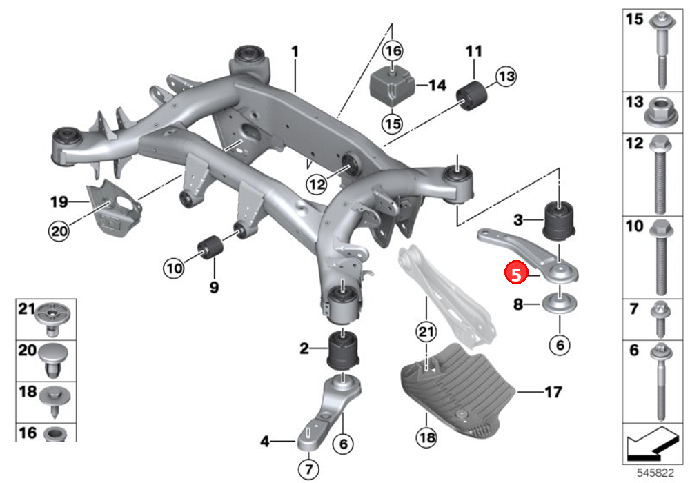 Push rod right OE 33306871004