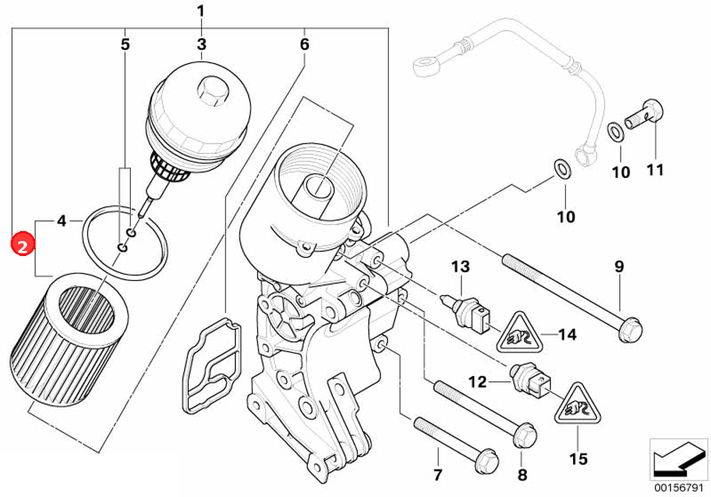 Set oil-filter element OE 11427512300