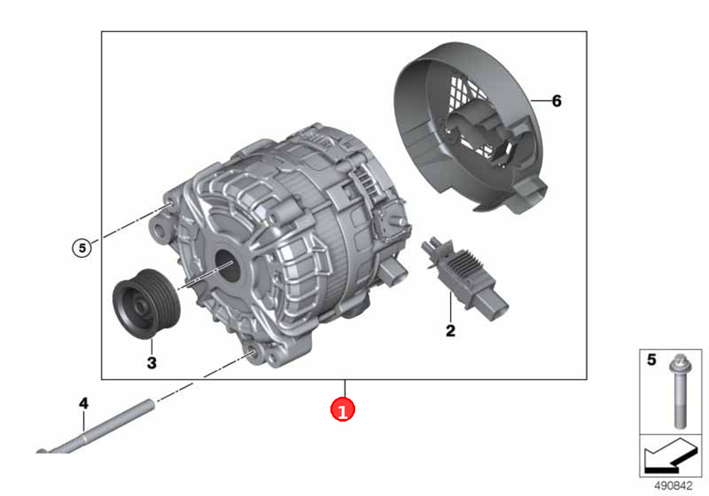 RP Alternator OE 12318571358