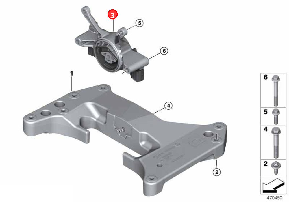 Transmission mounting bracket OE 22326862576