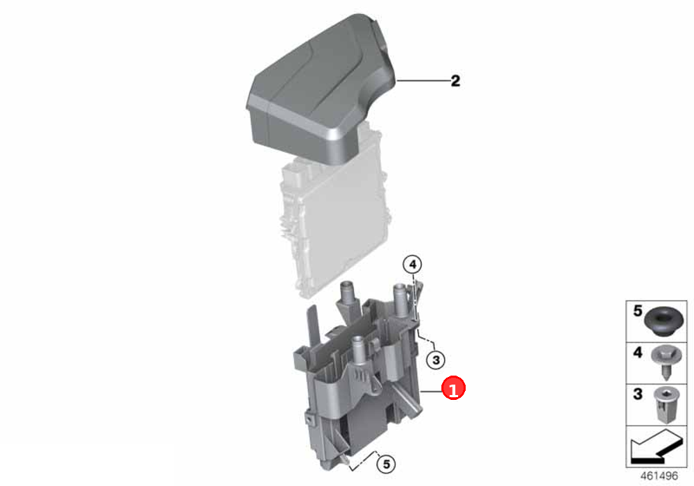 Device holder, electronics box OE 12908615264