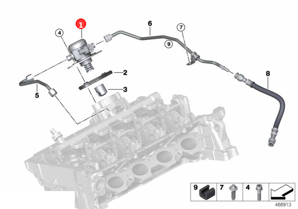 High-pressure pump OE 13517642466