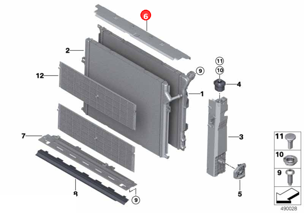 Cover,top OE 17118625432