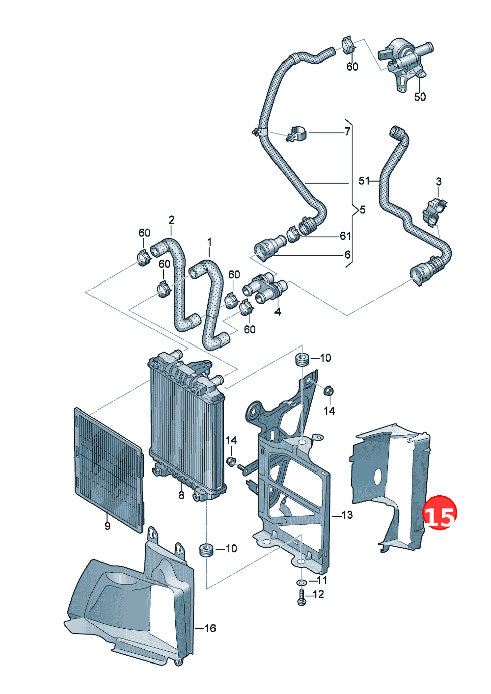 Air guide OE 8S0117339