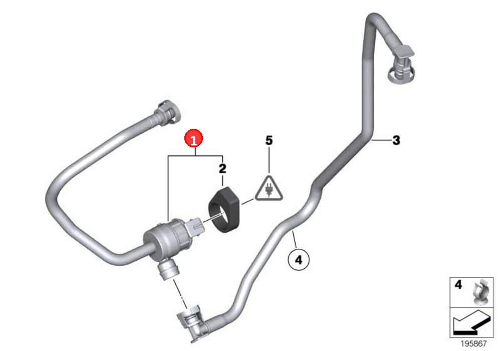 Fuel tank breather valve OE 13907636152