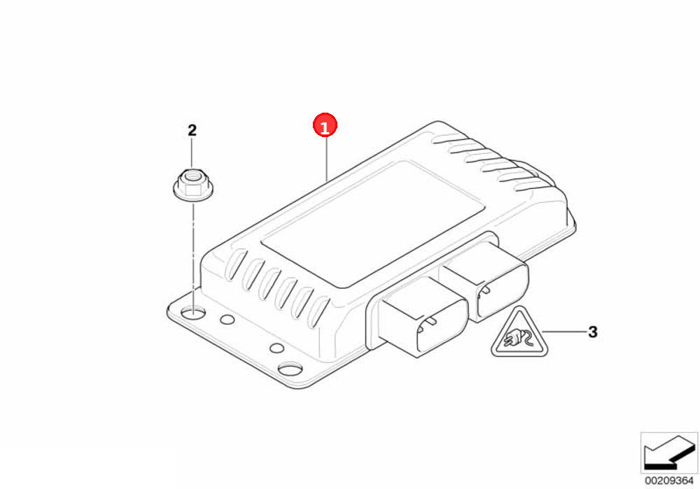 Control unit, transfer box OE 27607606629