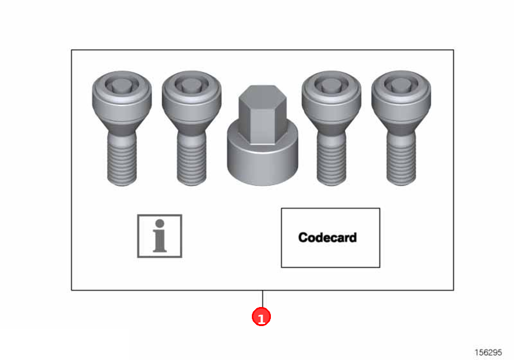Set wheel locks OE 36136792851