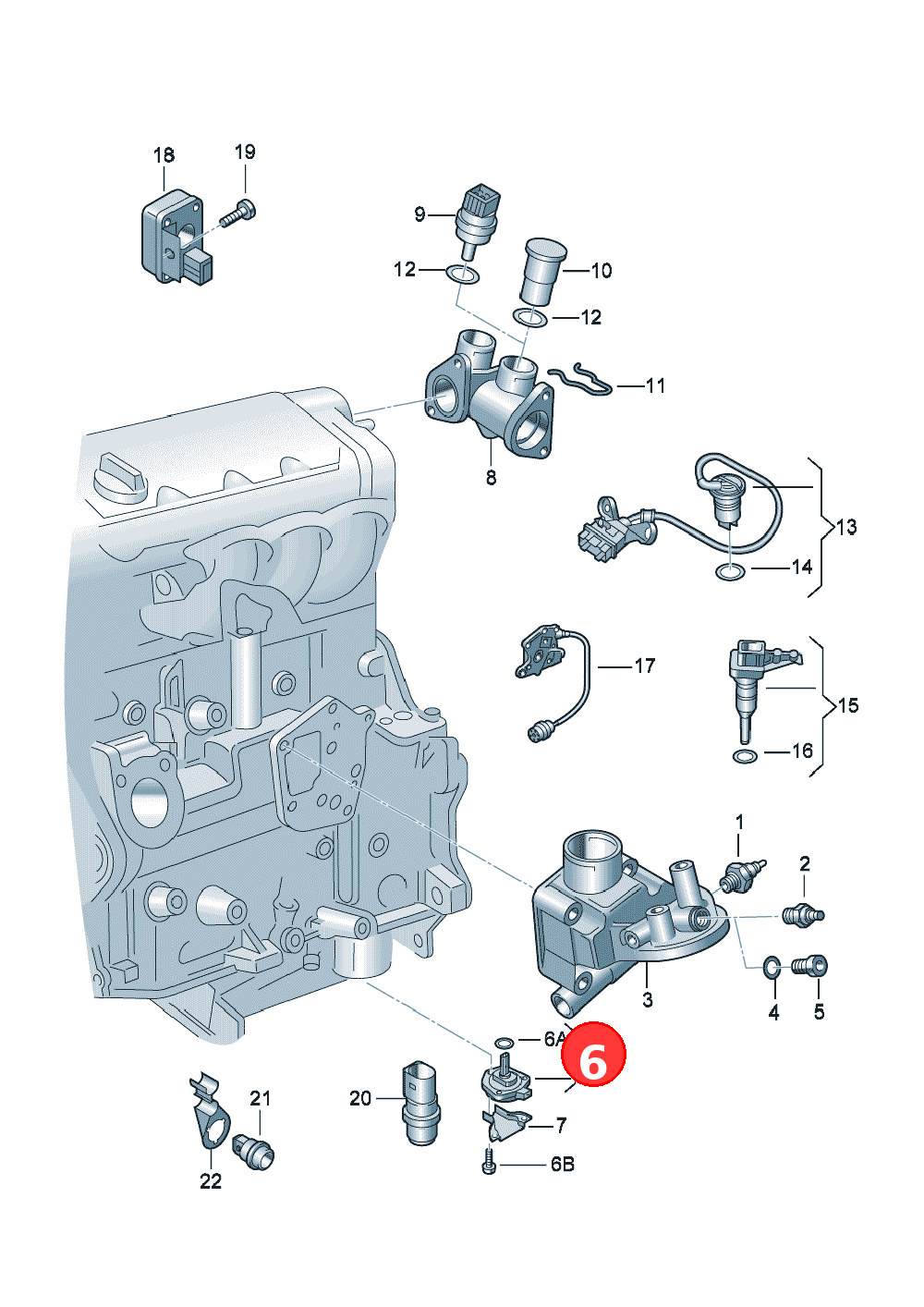 oil level sensor              use if required: OE 1J0907660B