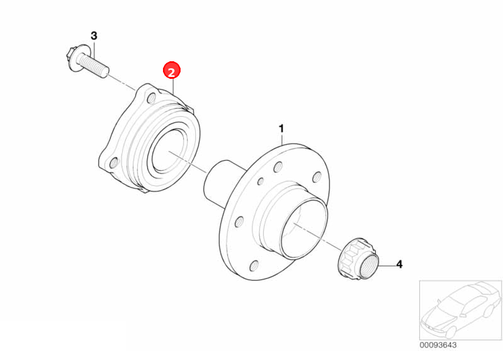 Angular\-contact ball bearing unit OE 33411095238