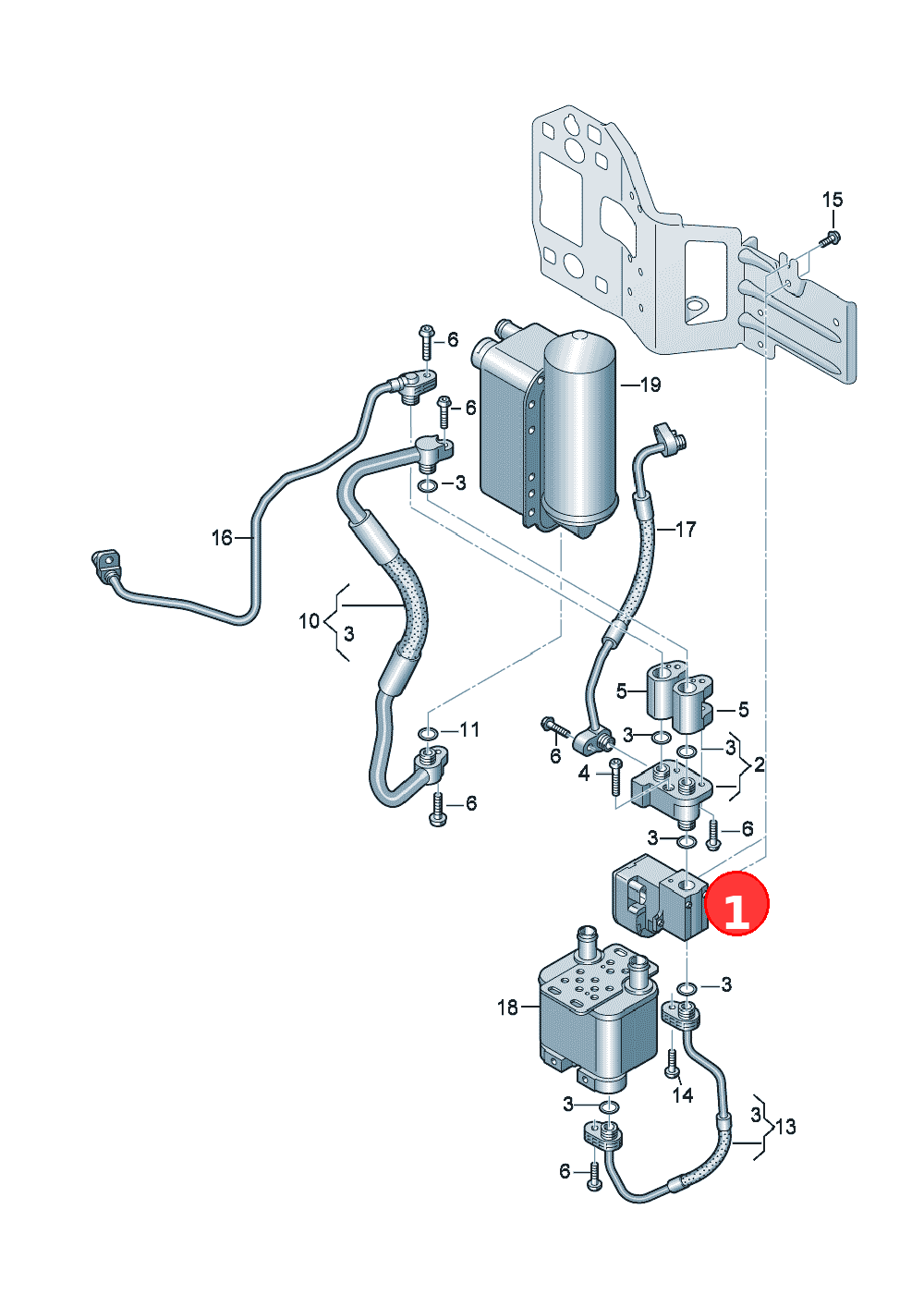 Expansion valve OE 4M0816682E