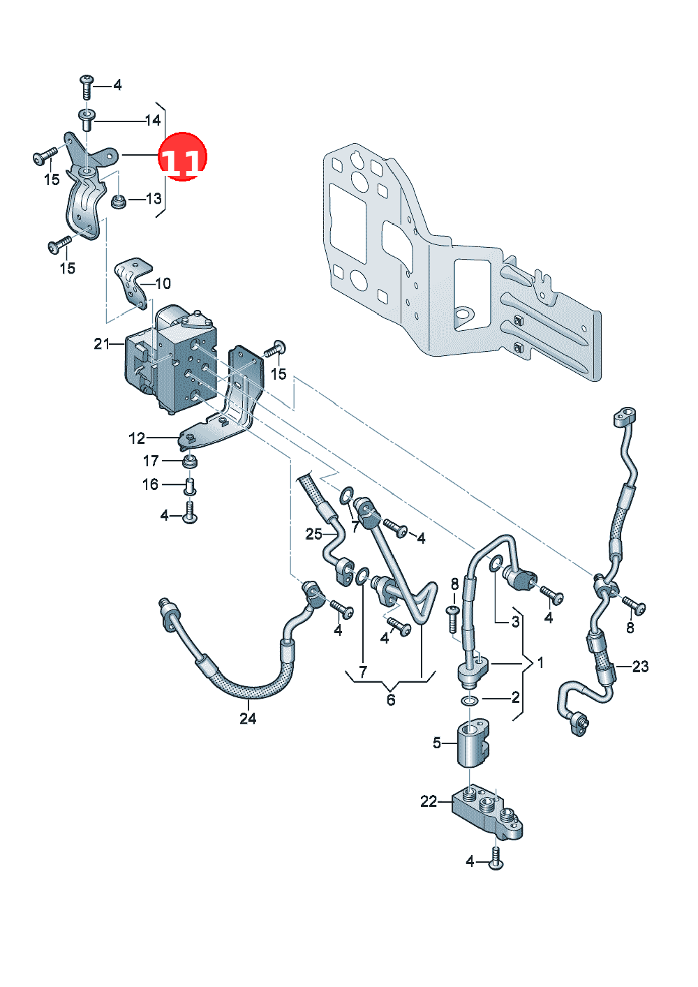 Bracket OE 4KE820905L