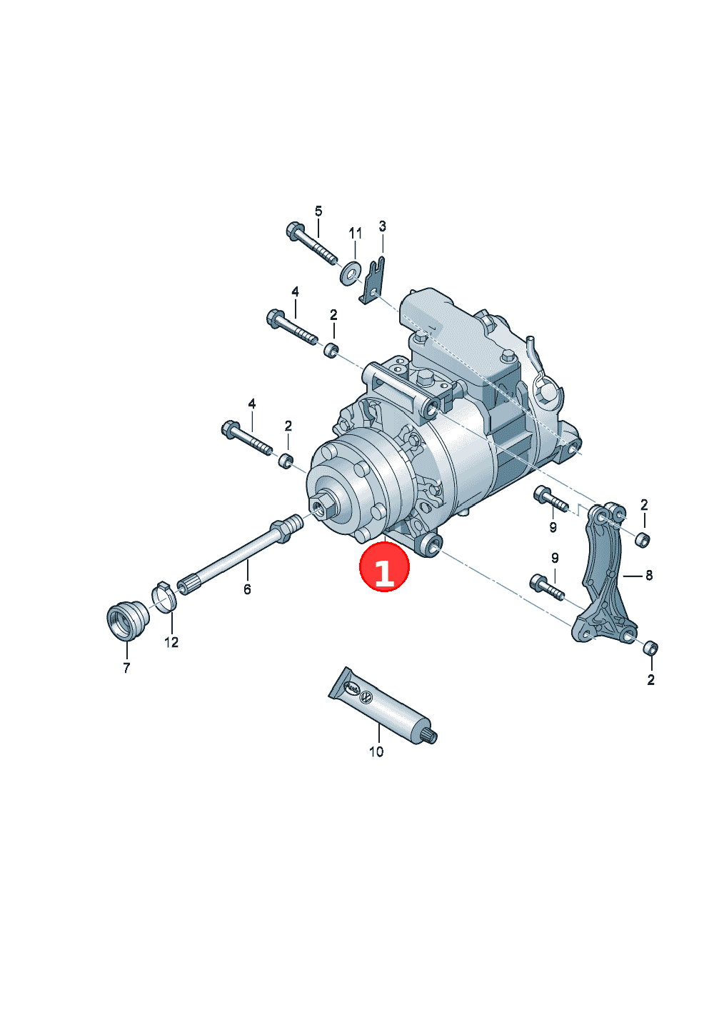 A/C compressor OE 4E0260805AS