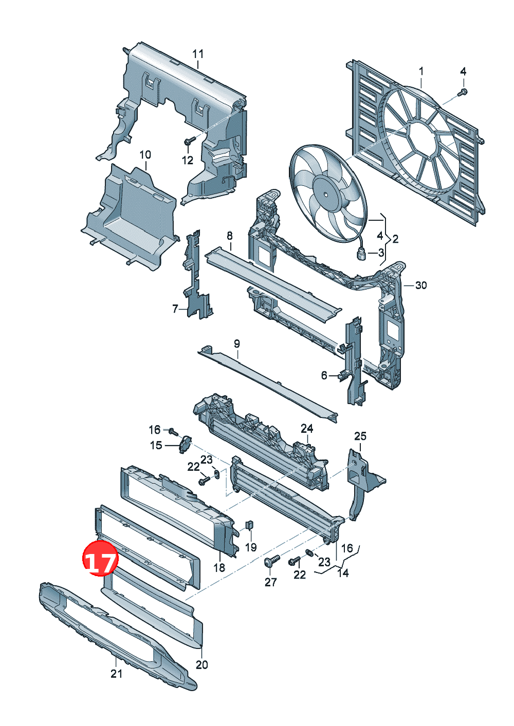 Air guide OE 4KE121285H