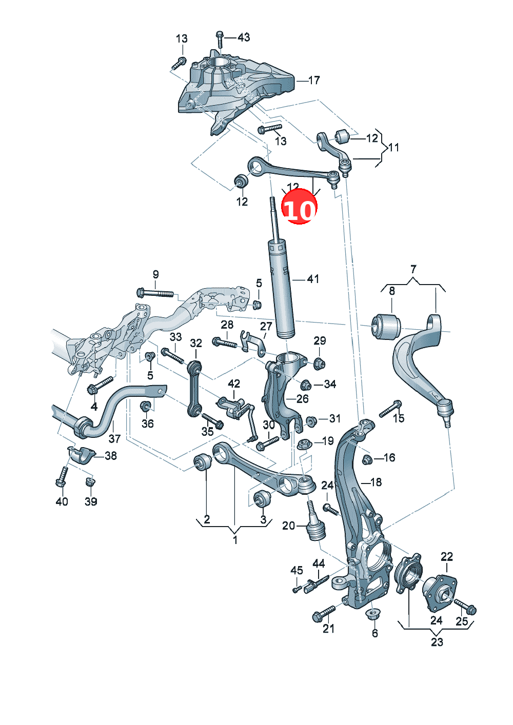 GuideD - 07.08.2023>> - 03.03.2025To determine the parts,please take into accountthe equipment currentlyon the vehicle.optional: OE 4M0407505G