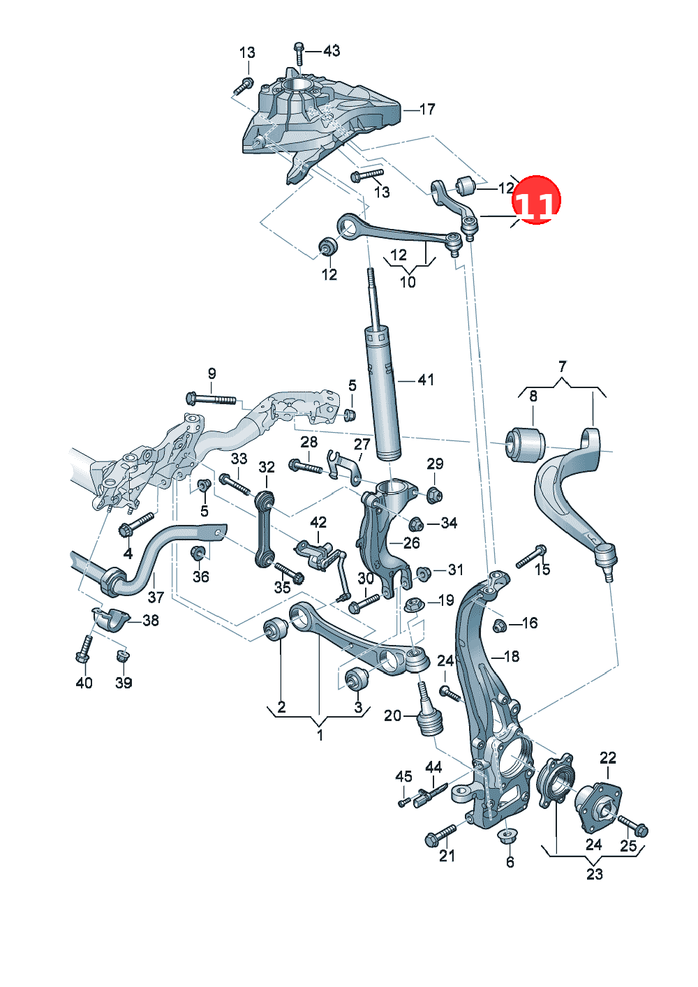 GuideD - 07.08.2023>> - 03.03.2025To determine the parts,please take into accountthe equipment currentlyon the vehicle.optional: OE 4M0407509G