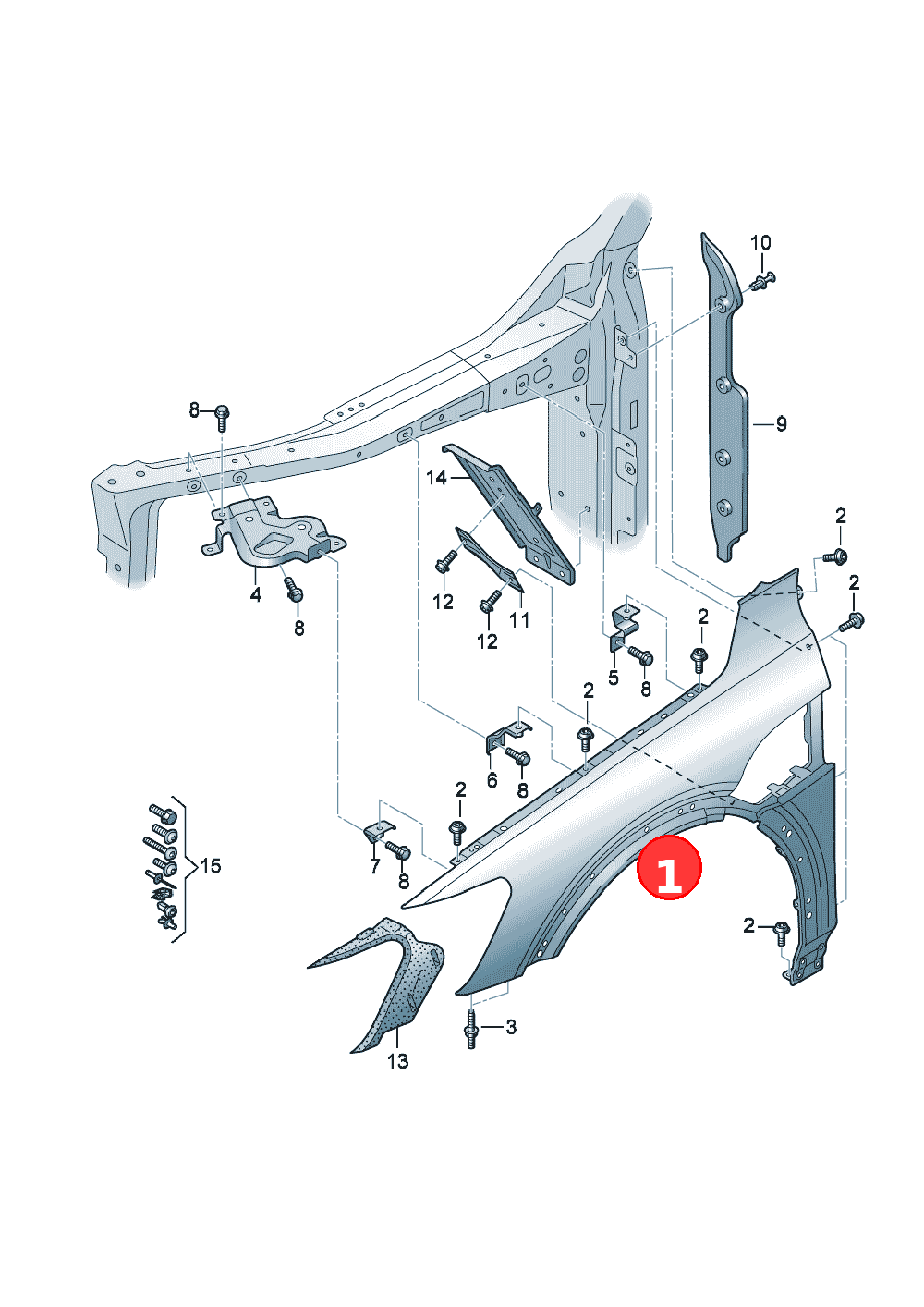 Wing OE 4KE821021C