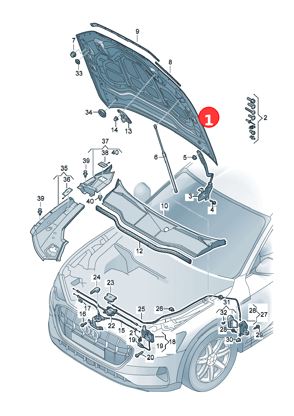 Bonnet OE 4KE823029A