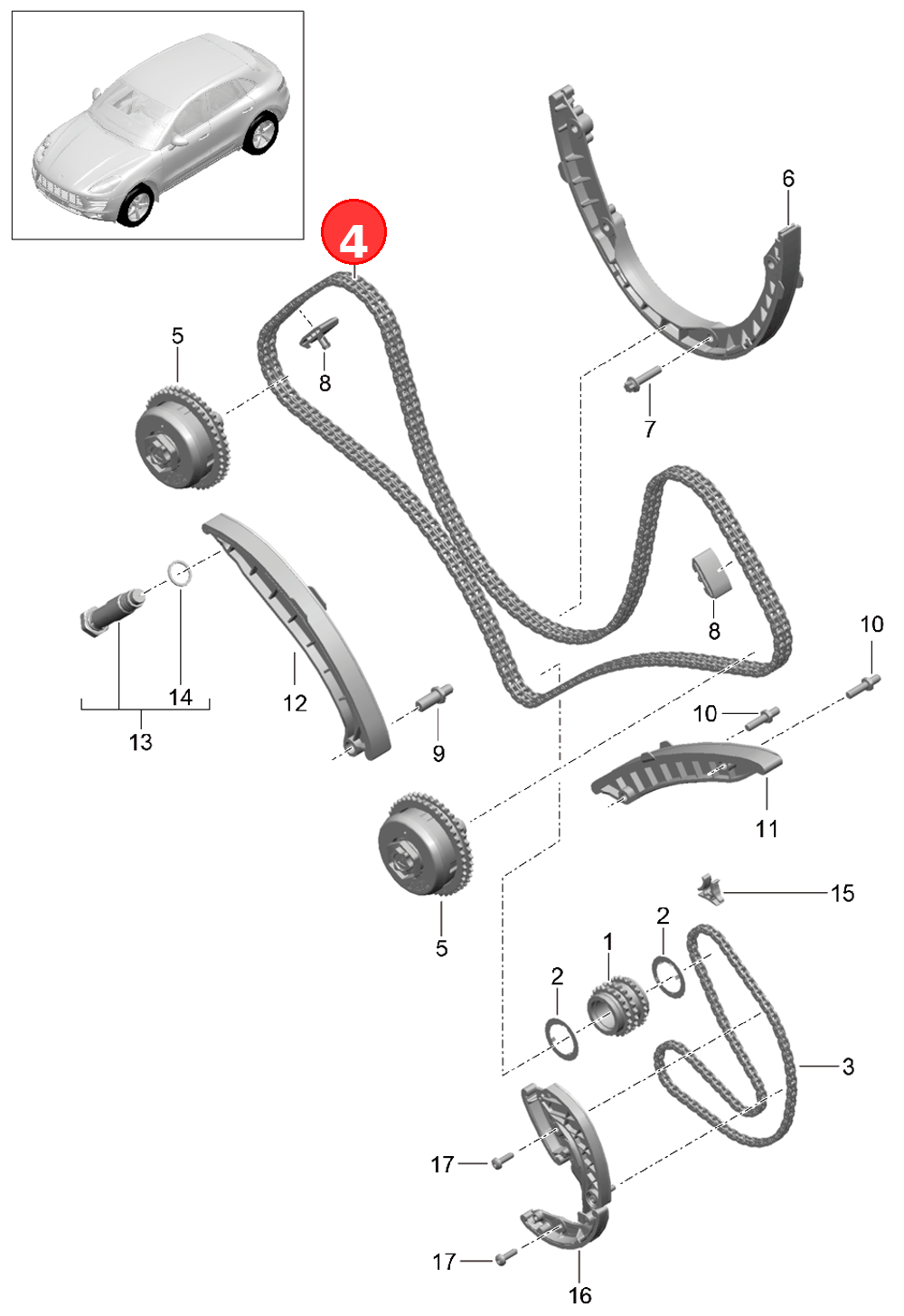 timing chain OE 94610516975