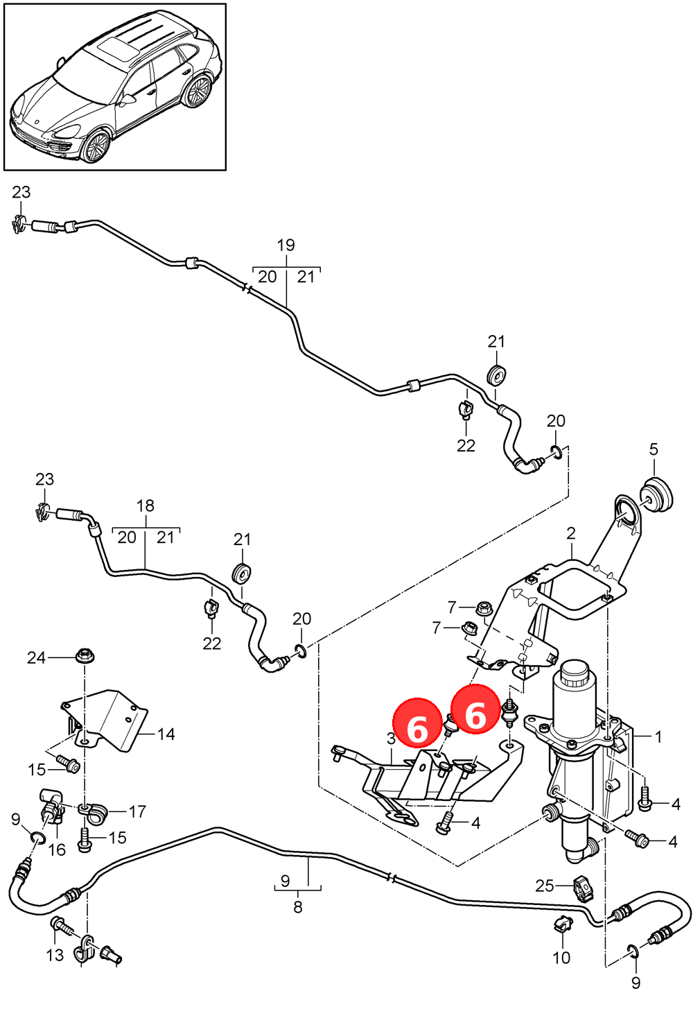 Bonded rubber bush OE 95834757900