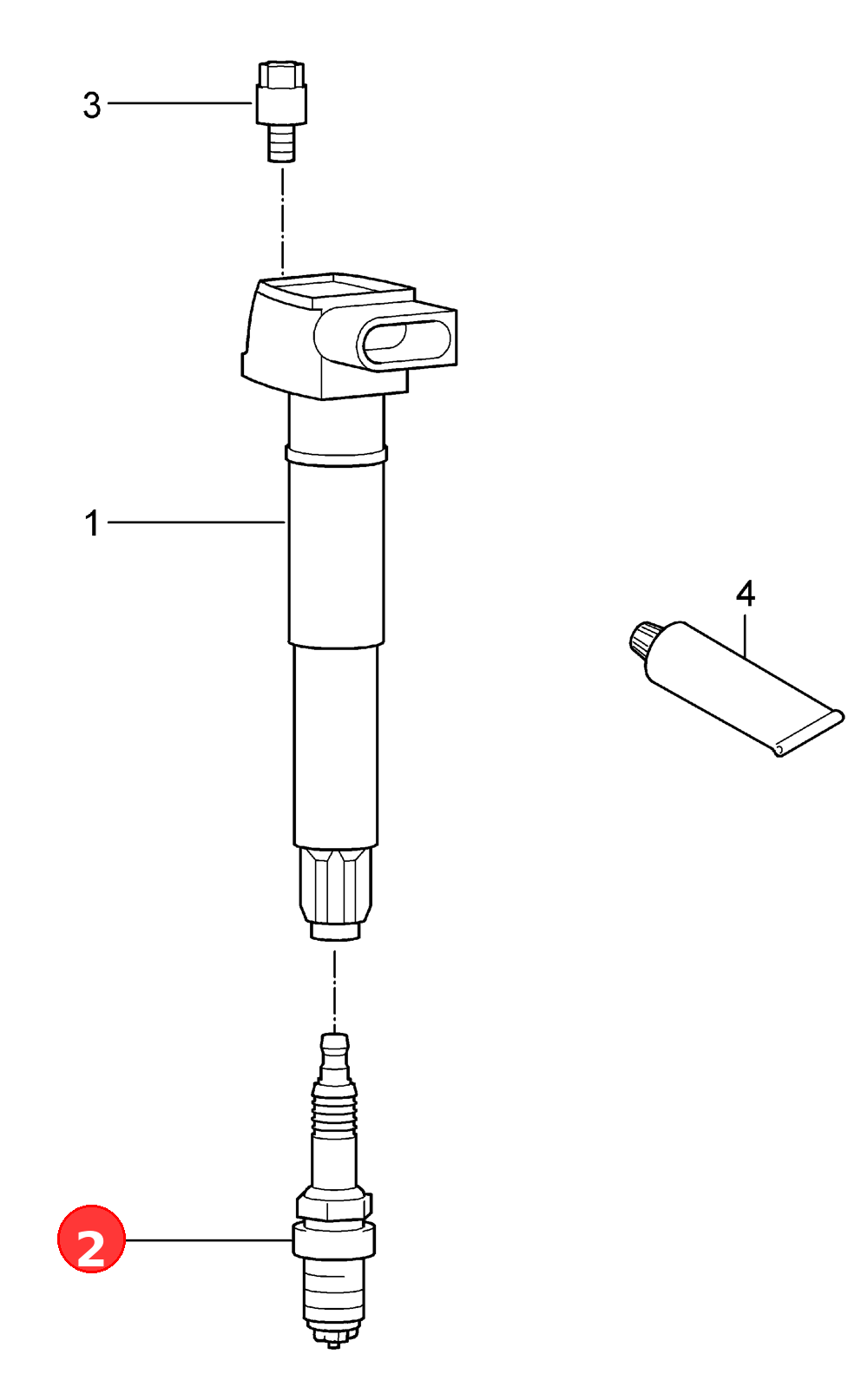 Spark plug also use: OE 95817022190