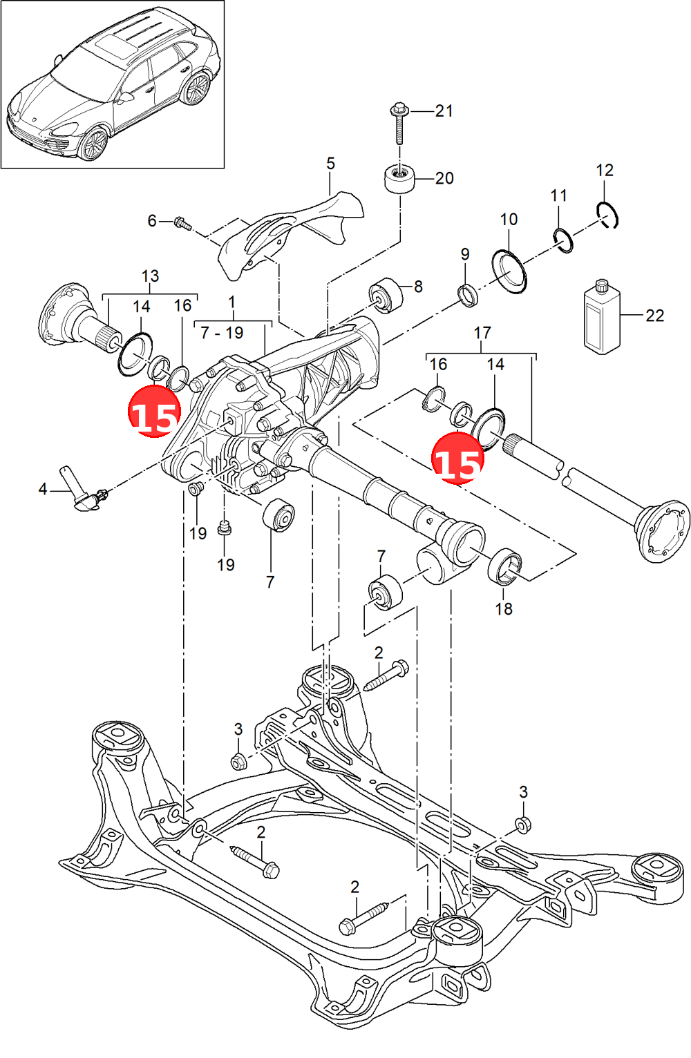 Shaft oil seal OE 95534918910