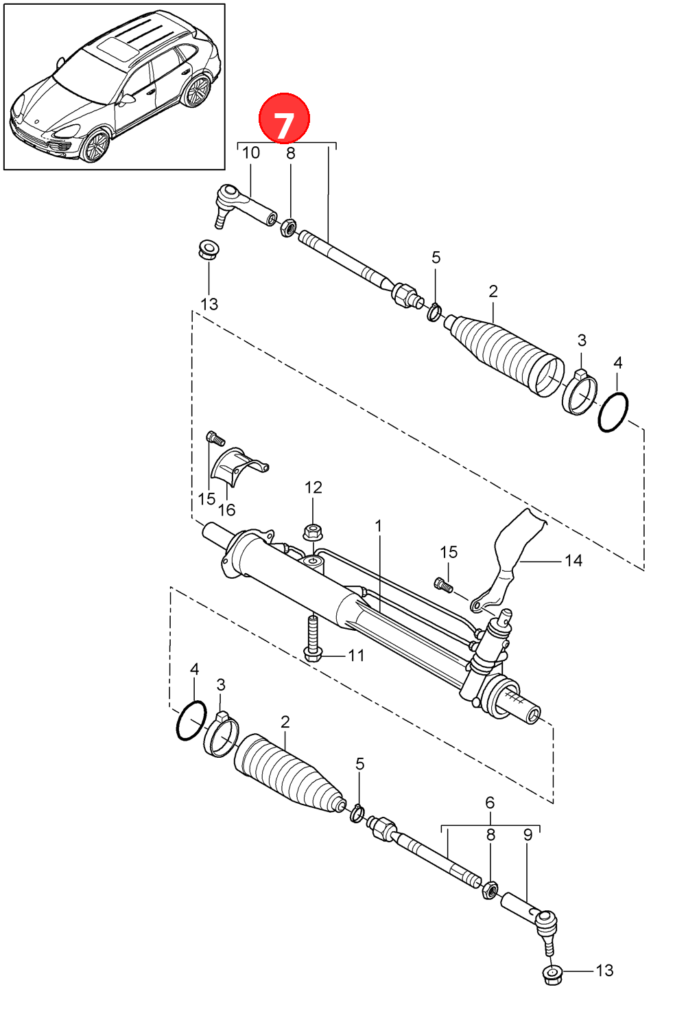 Steering track rodIncludedball joint OE 95534703222