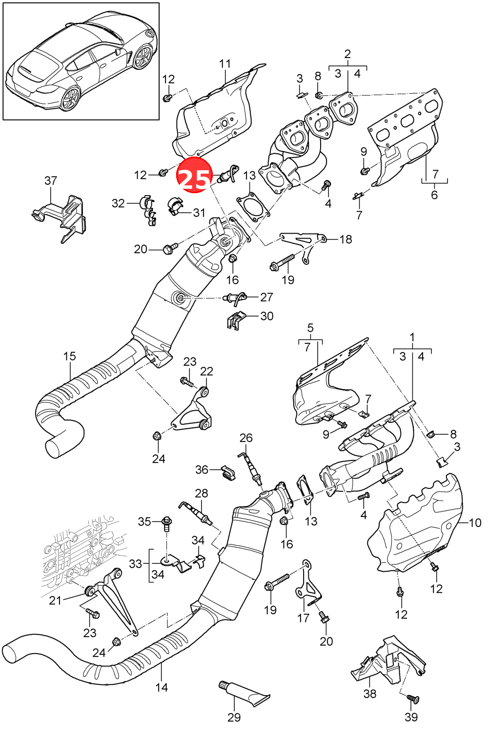 Lambda probe(Before starter catalyst) OE 97060612301