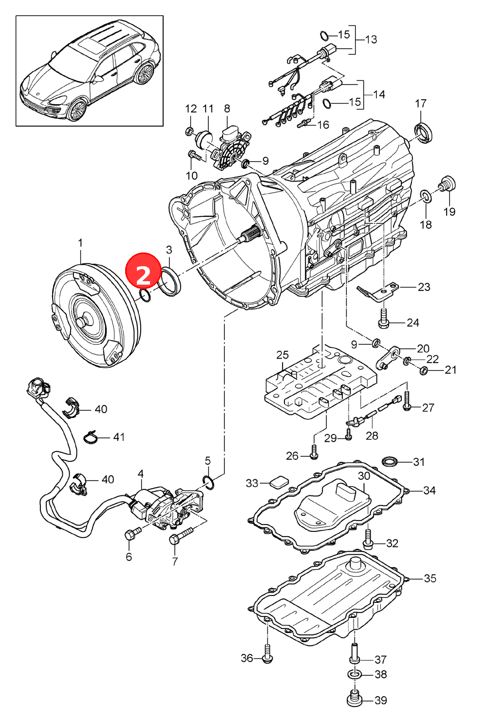 seal ring OE 95832118130