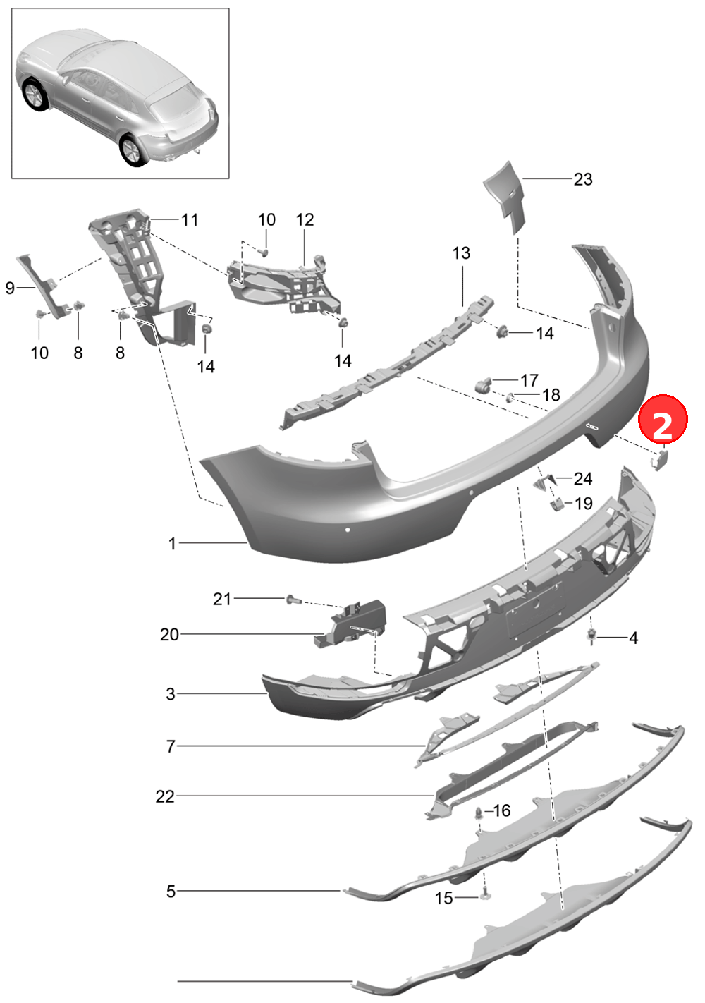 Cover cap OE 95B807500