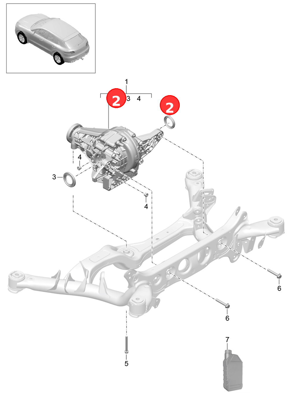 Shaft oil seal OE 95834918960