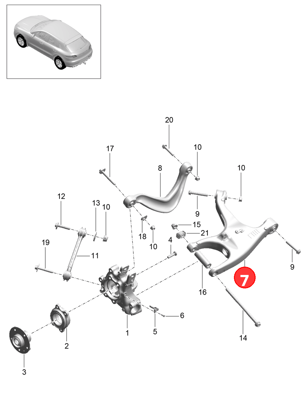 Axle guideD - 08.11.2010 OE 8R0505311F
