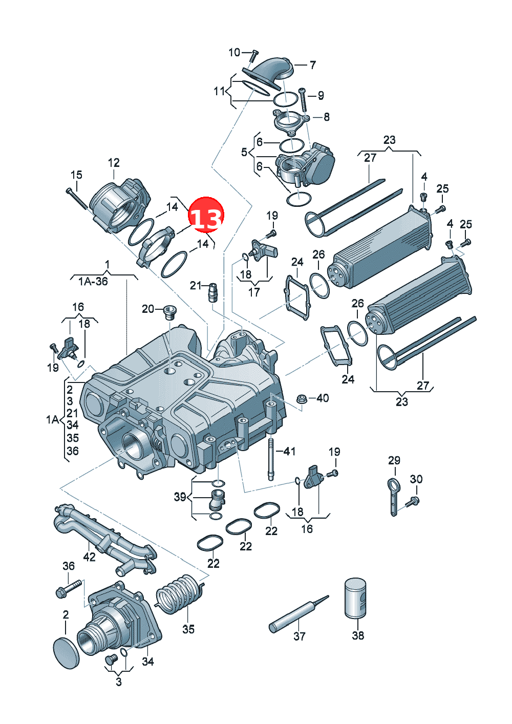 Adapter OE 06E145175H
