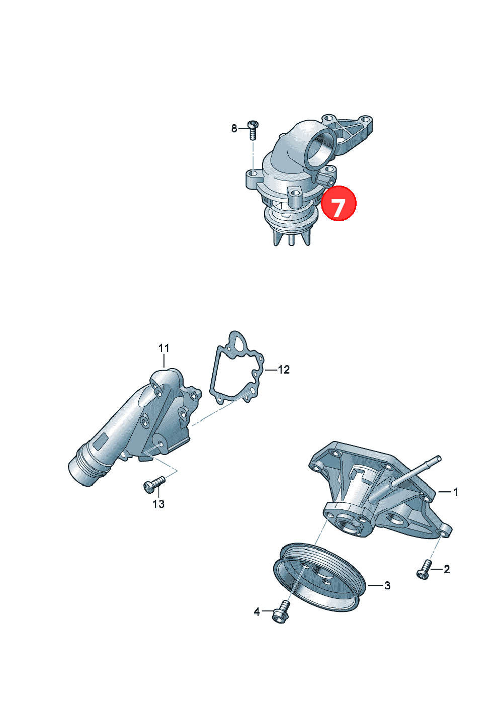 Coolant regulator OE 06E121111AL