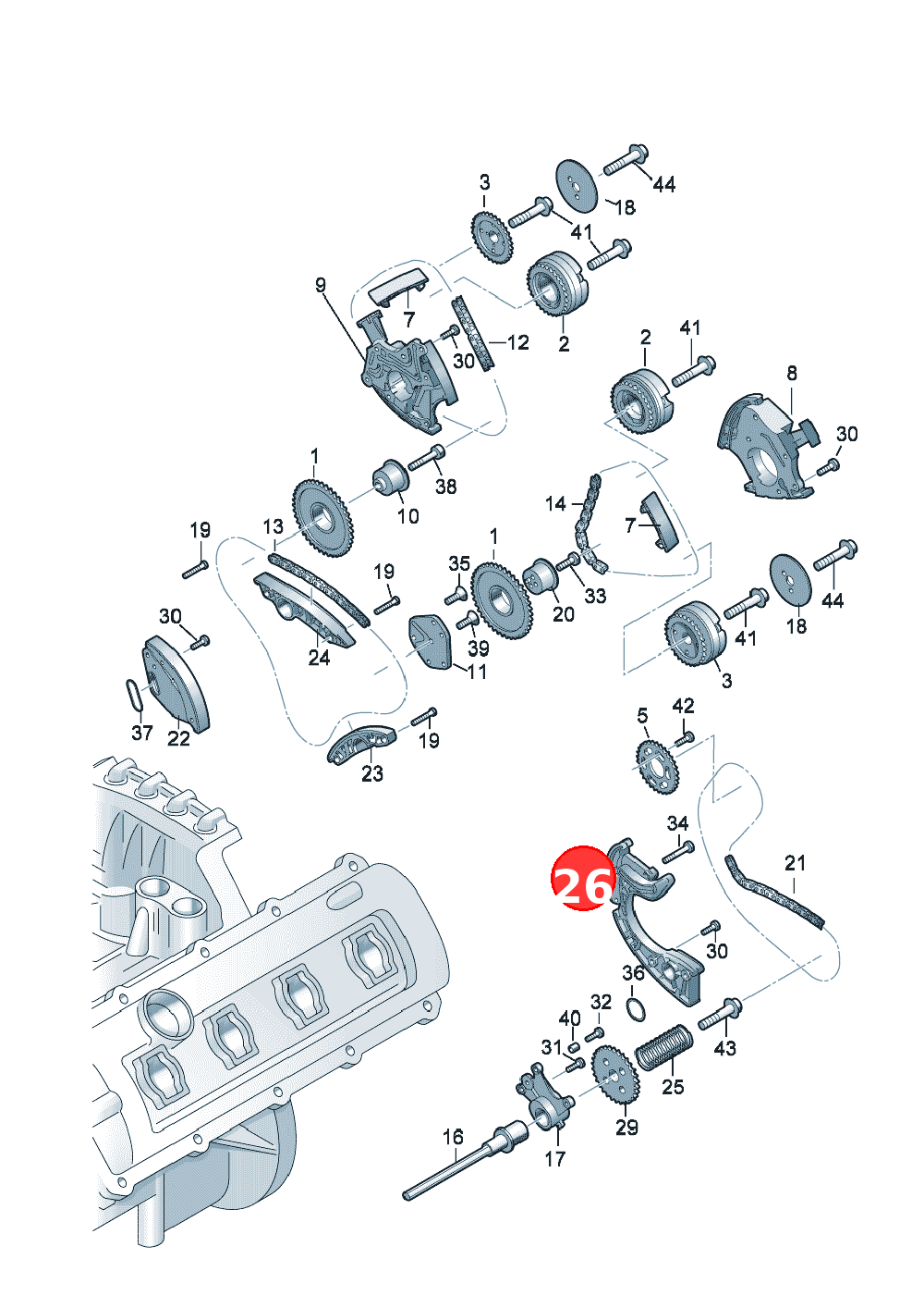 timing chain OE 06E109465BC