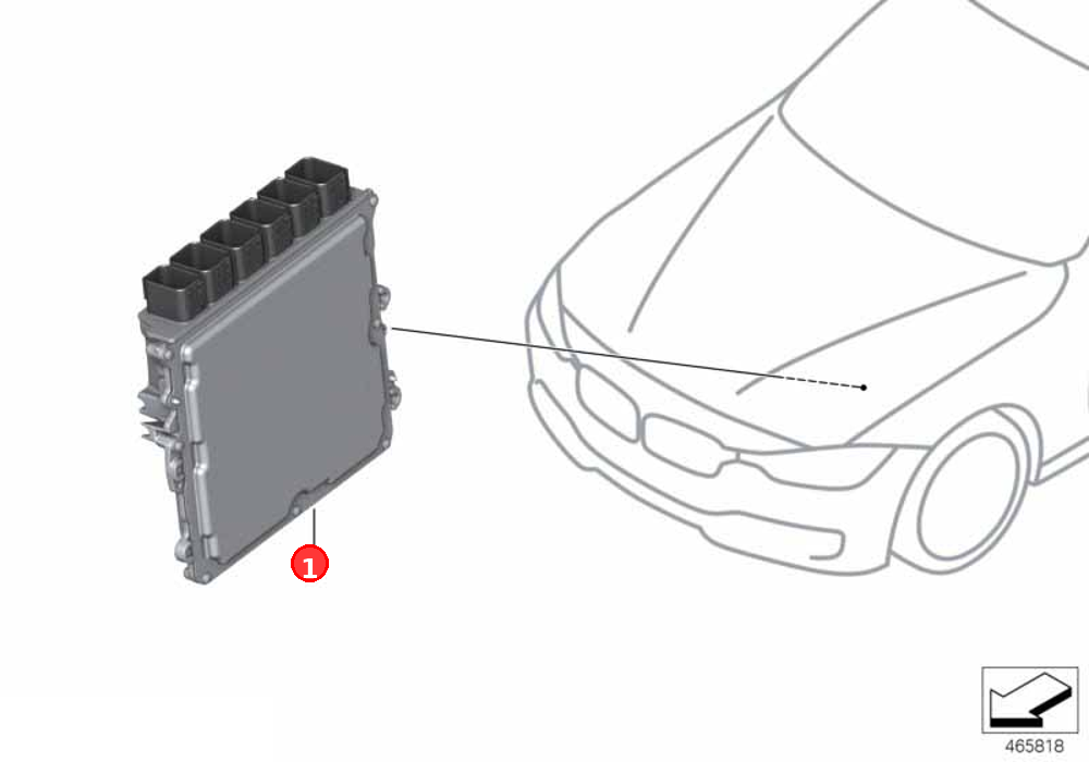 Basic control unit DME OE 12148693213
