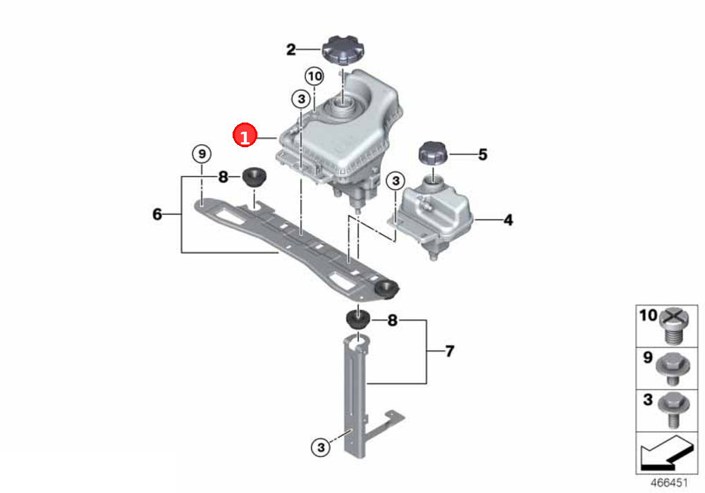 Expansion tank OE 17138617047