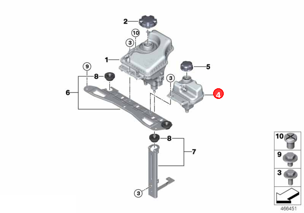 Expansion tank OE 17138617048